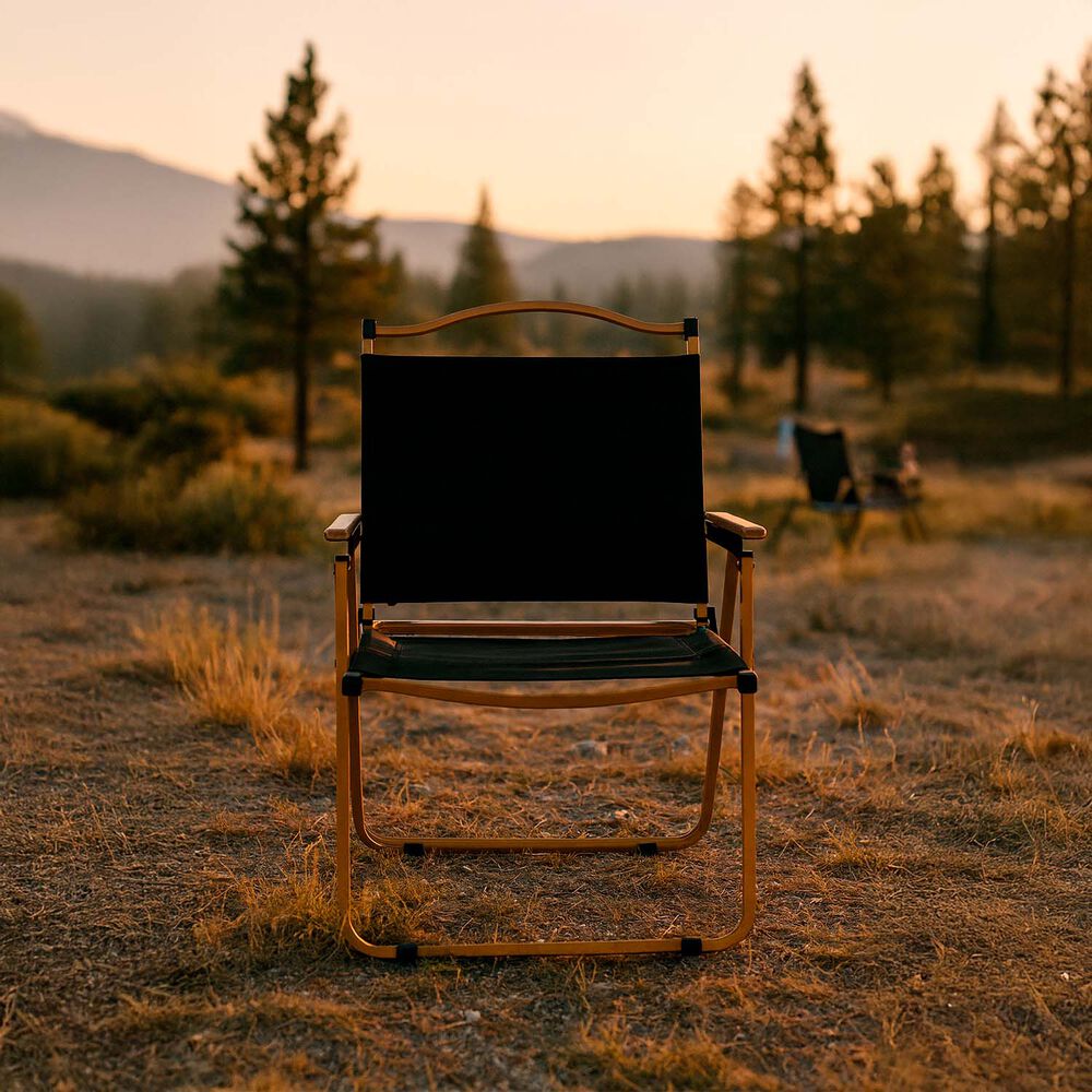 Silla Plegable Camping Reclinable Calafquén Negro image number 5.0