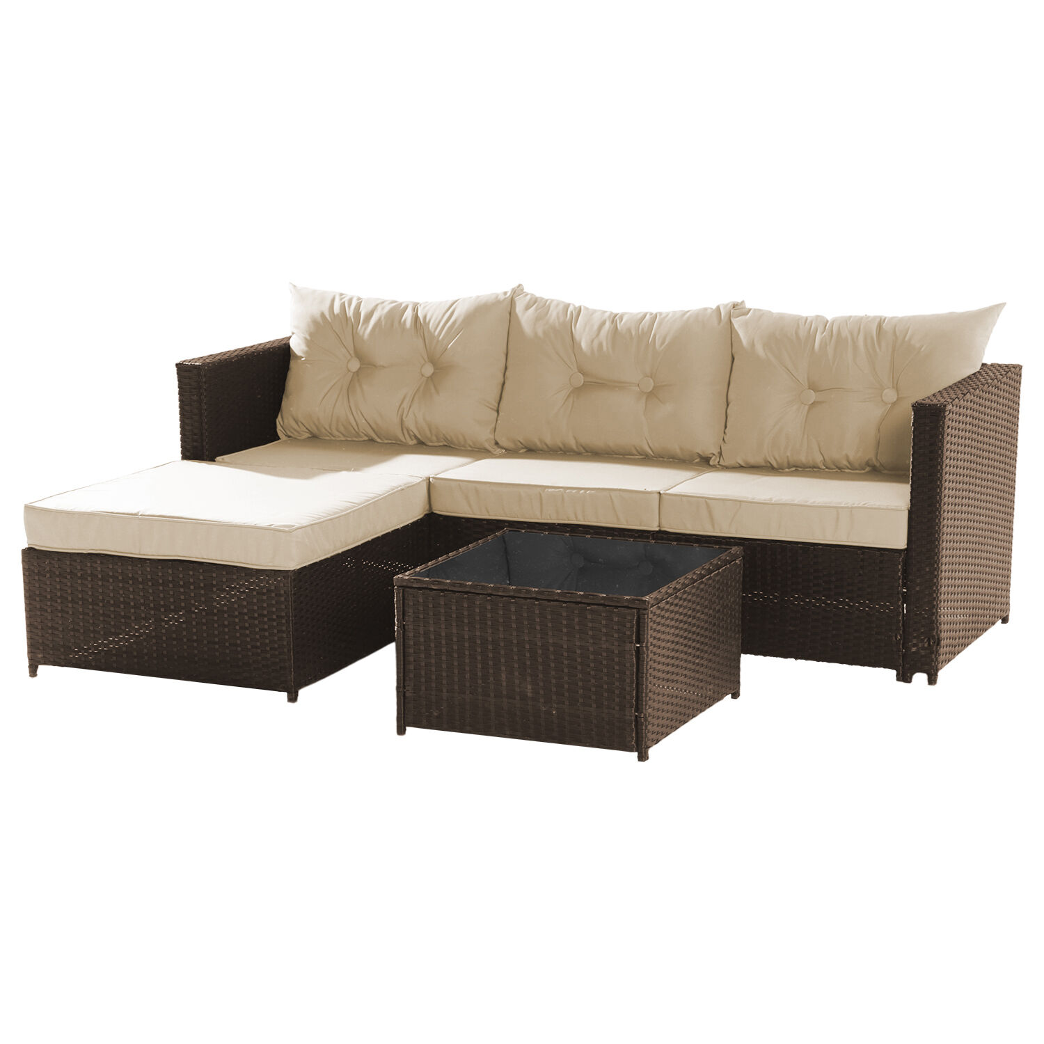Seccional Intercambiable 3 Cuerpos Terraza Sofa + Mesa Caf&eacute; image number 0.0