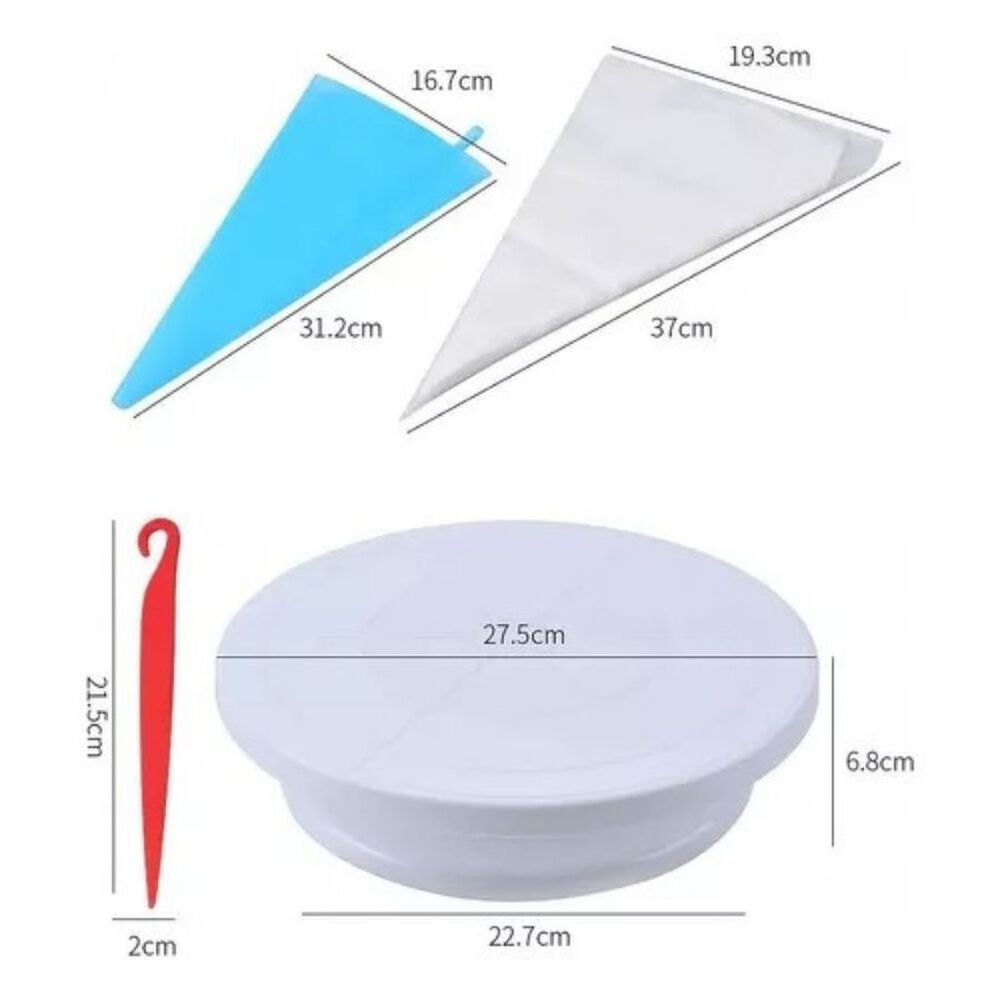 Set 66 Piezas Reposteria Plato Giratorio Kit Pasteler&iacute;a image number 1.0