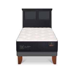 Cama Europea Cic Linea Premium / 1.5 Plazas / Base Normal + Respaldo