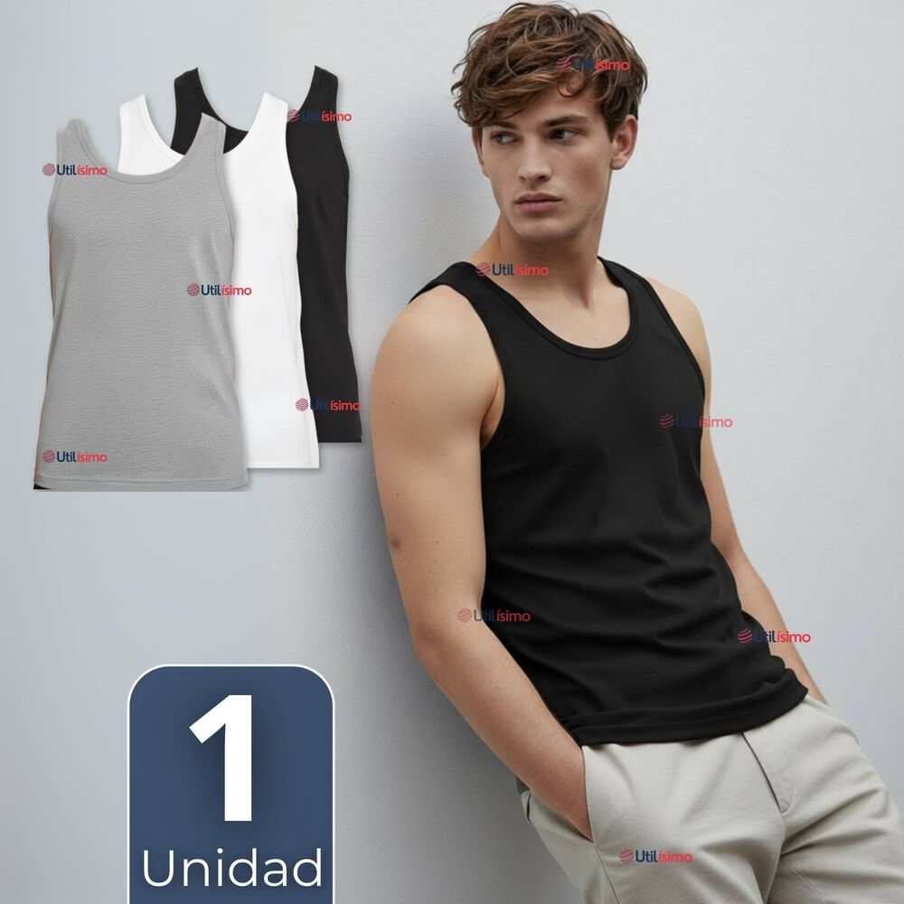 Camiseta Sin Manga Básica Suave 100% Algodón Colores Surtidos Niño image number 0.0