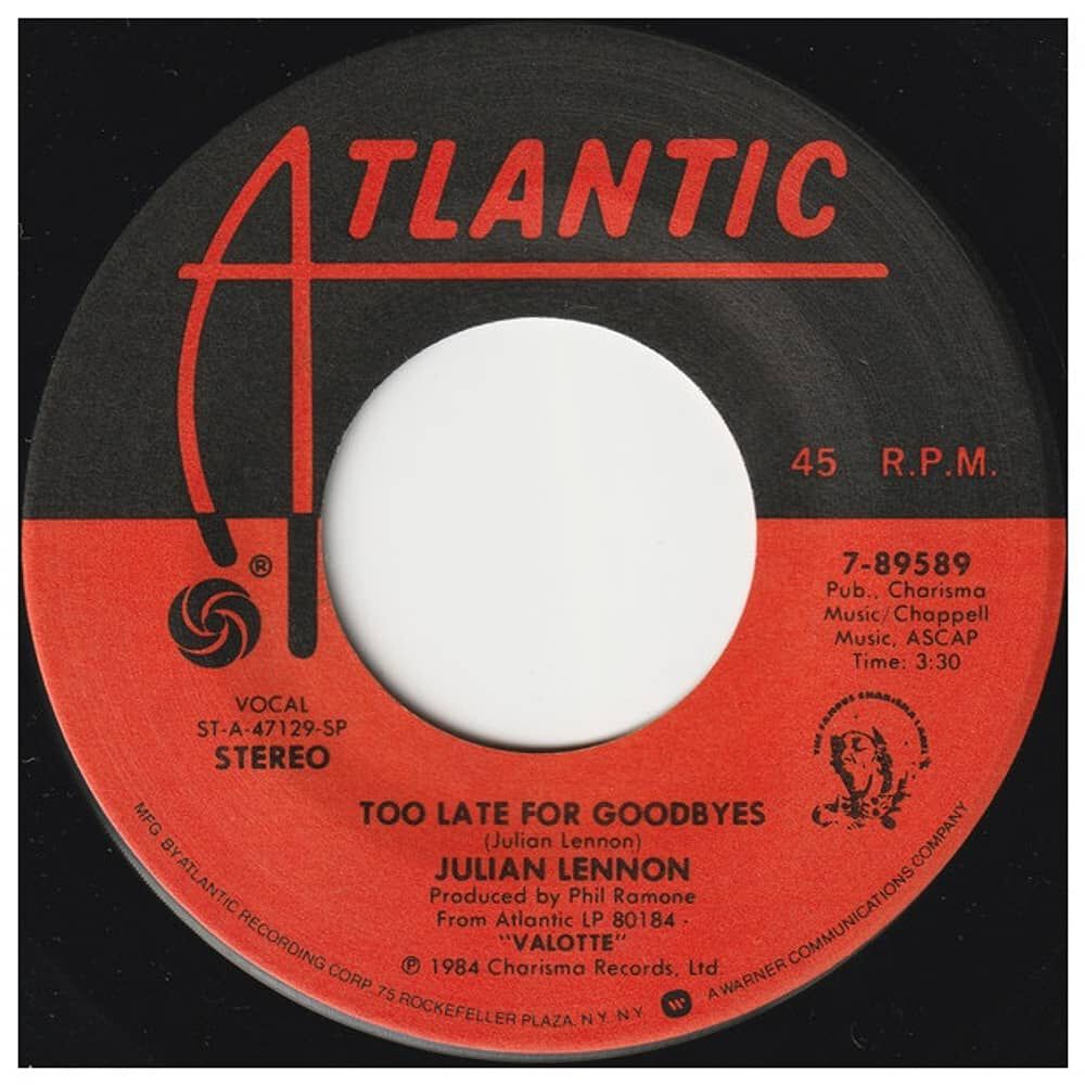 Julian Lennon - Too Late For Goodbyes | 7" Single Usado image number 1.0