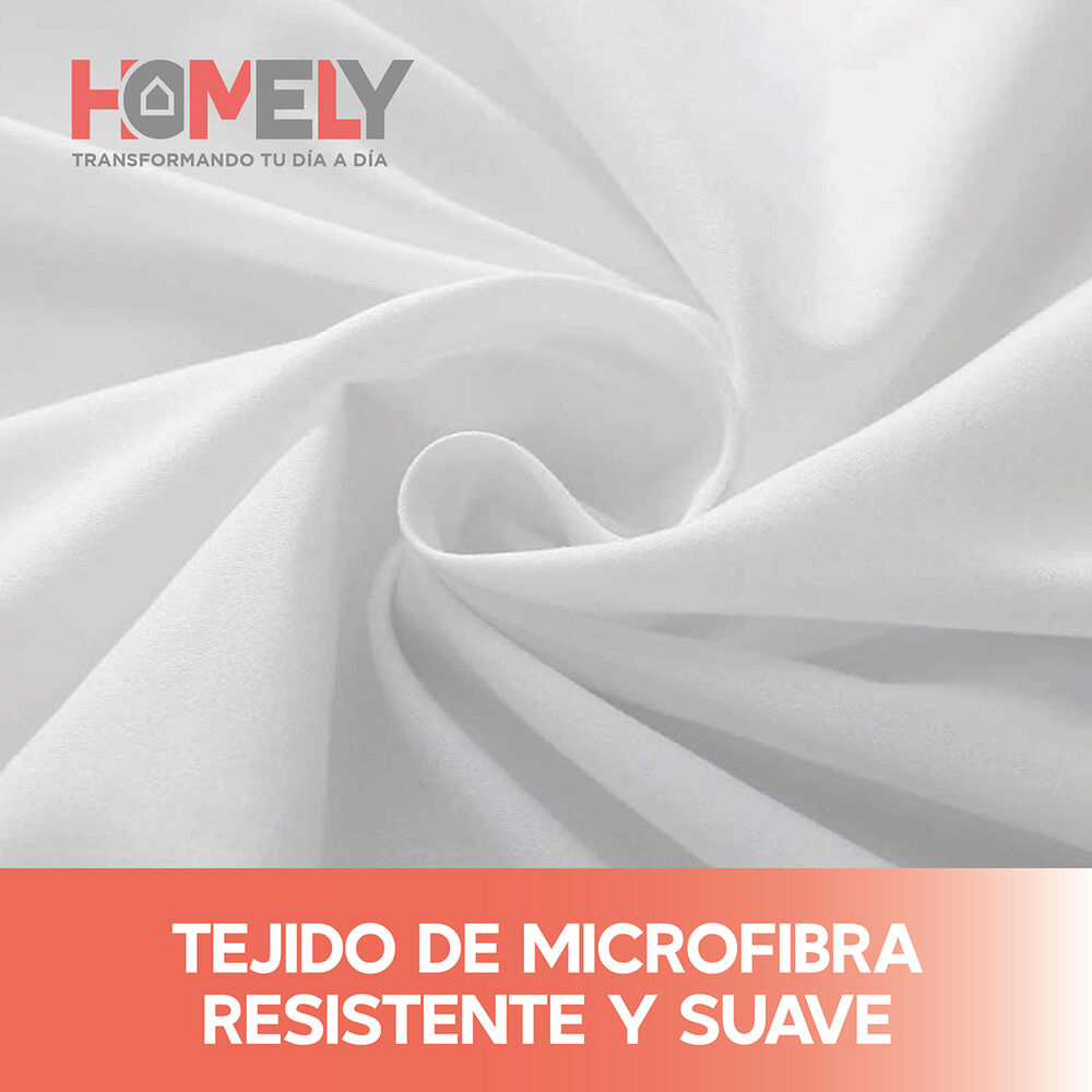 Juego De Sabanas King Homely 100 Gsm Suave 4 Piezas image number 5.0