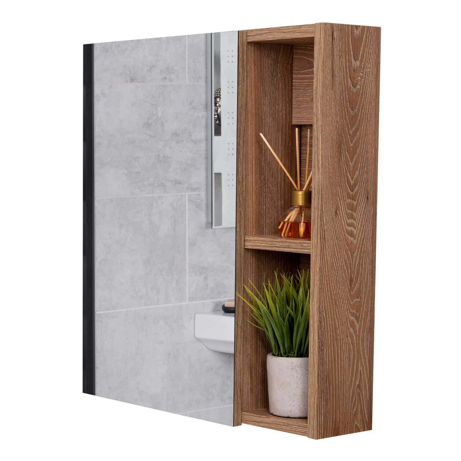 Mueble Botiquin 49.7x45x12.5 Cm Caf&eacute; Claro image number 3.0