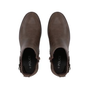 Botin Casual Mujer Caf&eacute; Taco Medio Harper Police