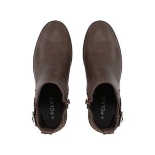 Botin Casual Mujer Caf&eacute; Taco Medio Harper Police
