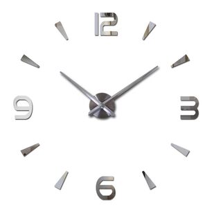 Reloj De Pared Con Pegatinas De Espejo Acr&iacute;lico Dorado21