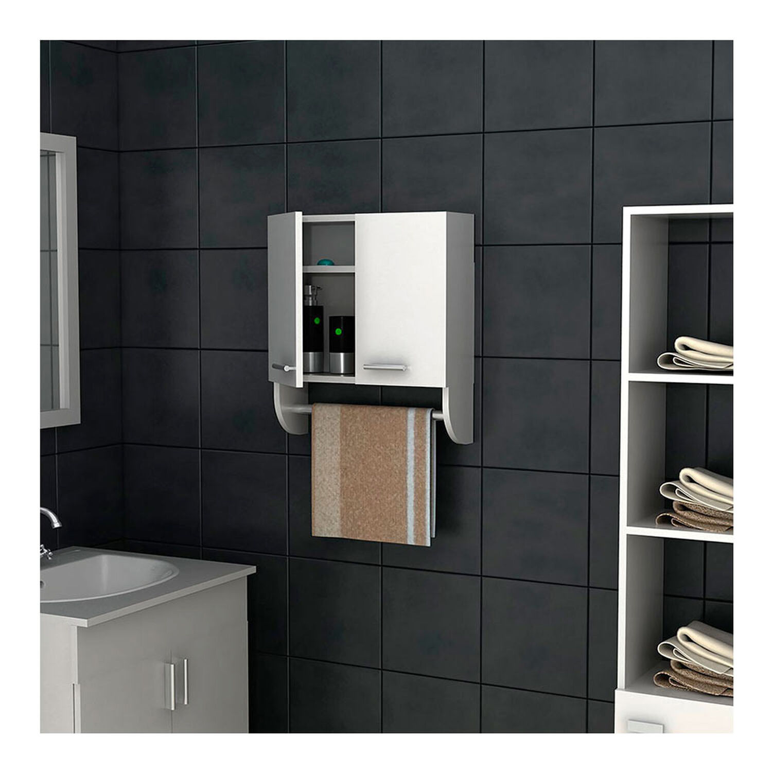 Combo Botiqu&iacute;n + Optimizador Lavamanos Y Ba&ntilde;o Tuhome image number 1.0
