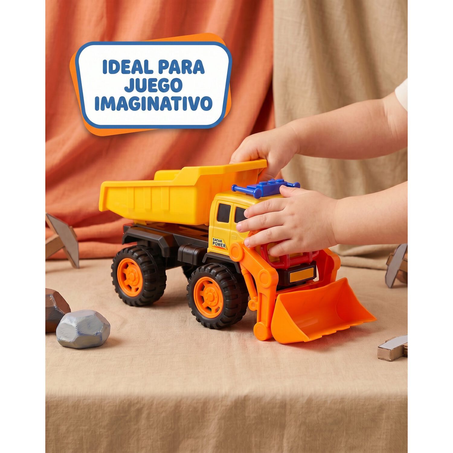 Juguete Cami&oacute;n Tolva Minero Grande Para Ni&ntilde;os image number 2.0