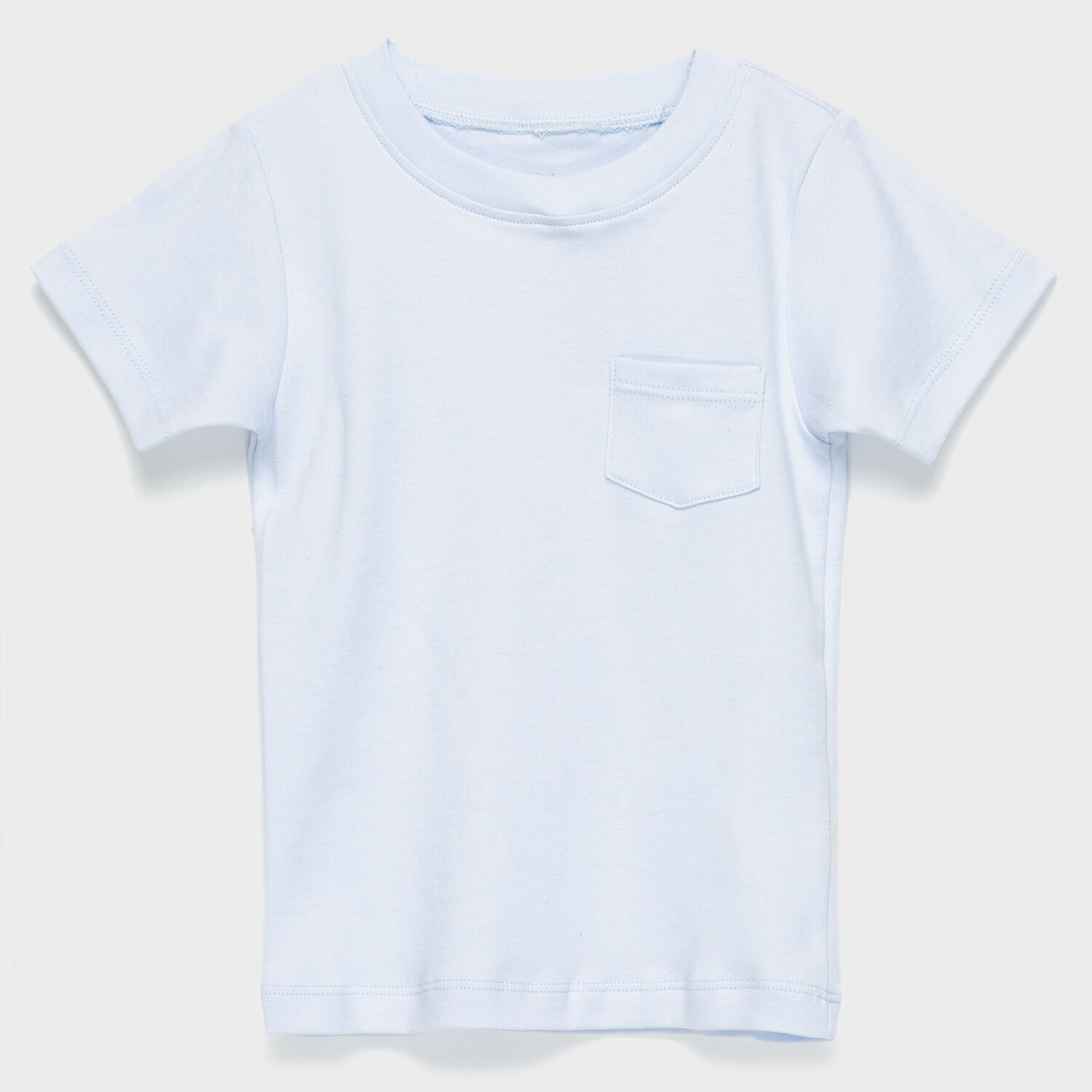 Polera Celeste Bolsillo Algod&oacute;n Peruano image number 0.0