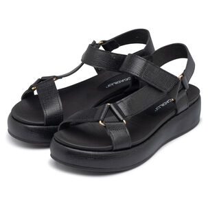 Sandalia Mujer Negro Sol Piccadilly