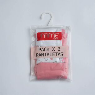 Pack Calzon Ni&ntilde;a Intime