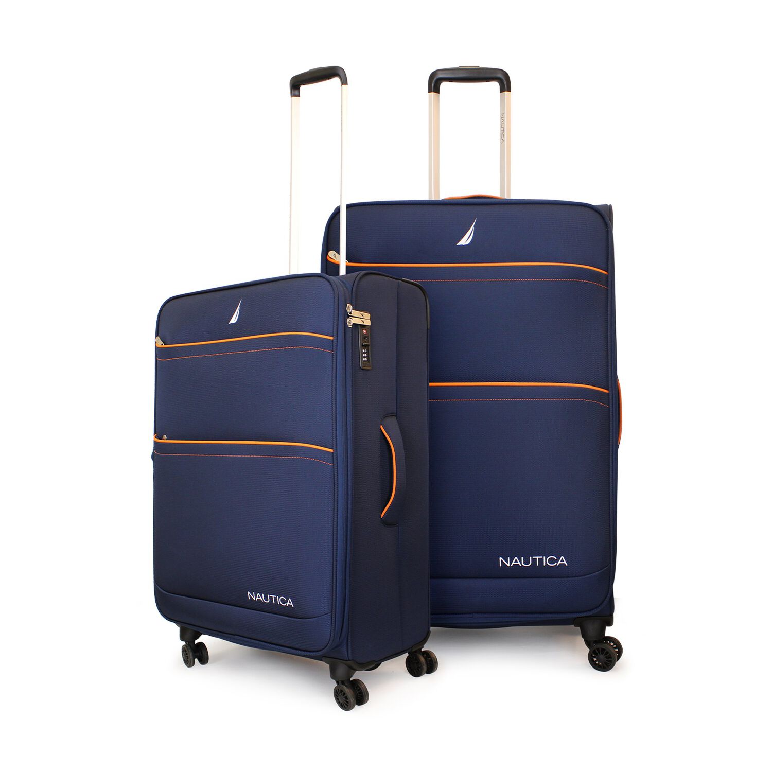 Pack 2 Maletas Blandas M+l Nautica Lisboa 20kg Y 23kg Azul image number 0.0
