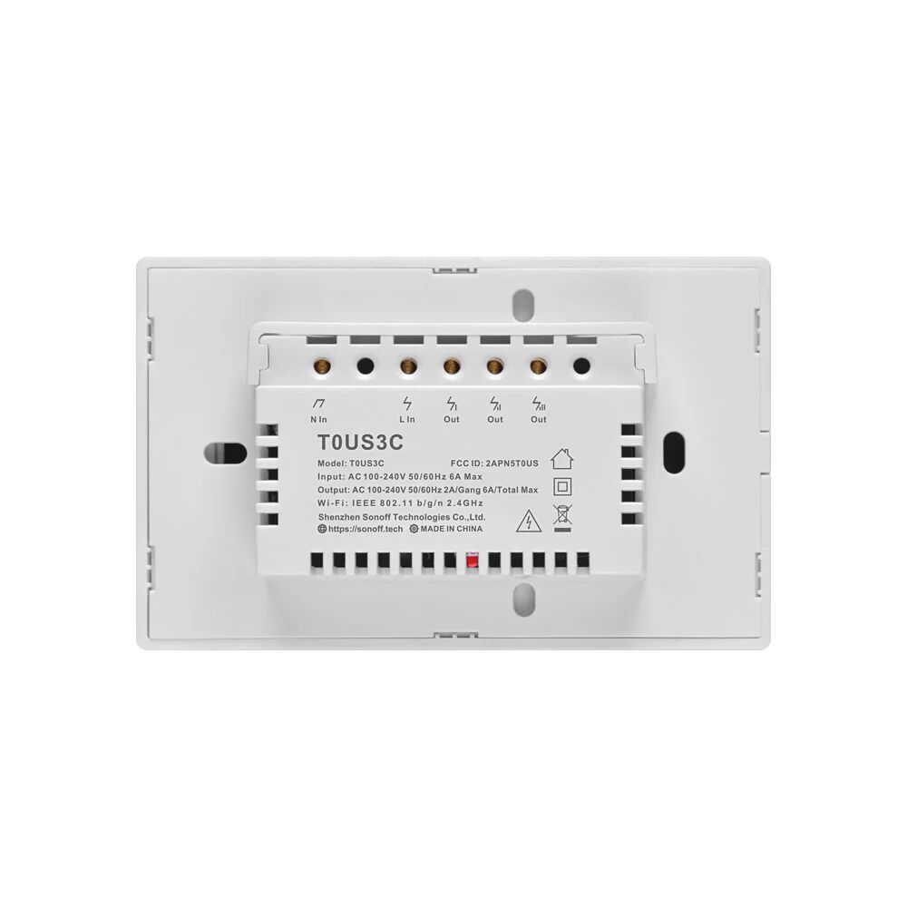 Interruptor De Pared Sonoff De 3 Canales Wifi image number 2.0