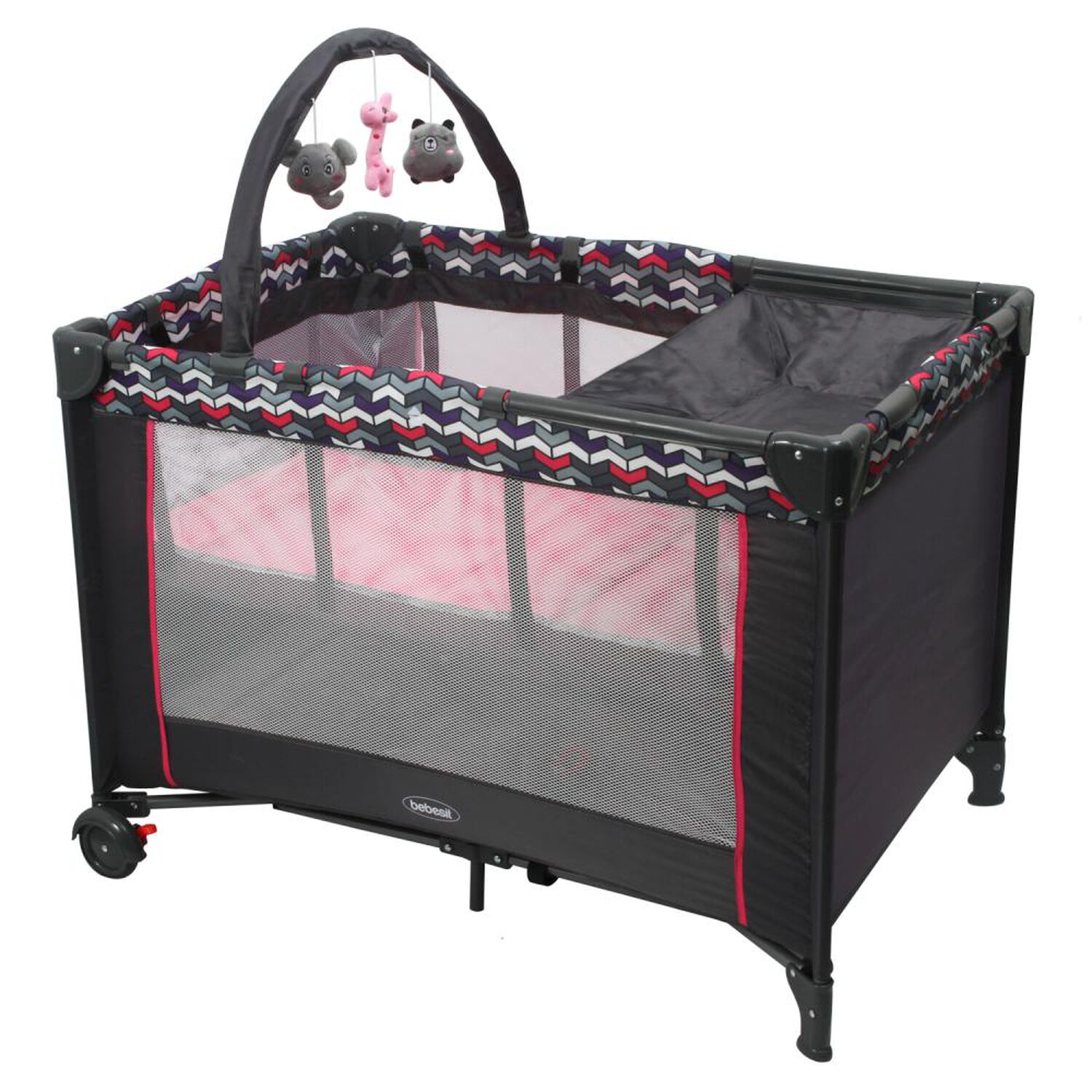 Cuna PyPlay Bebesit Sleepii Rosa image number 0.0