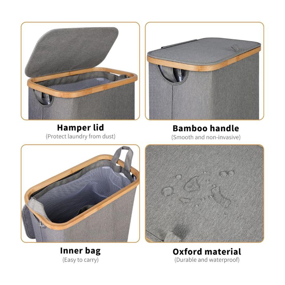 Cesto Ropa Sucia 75l Con Tapa Bolsa Extraible image number 1.0