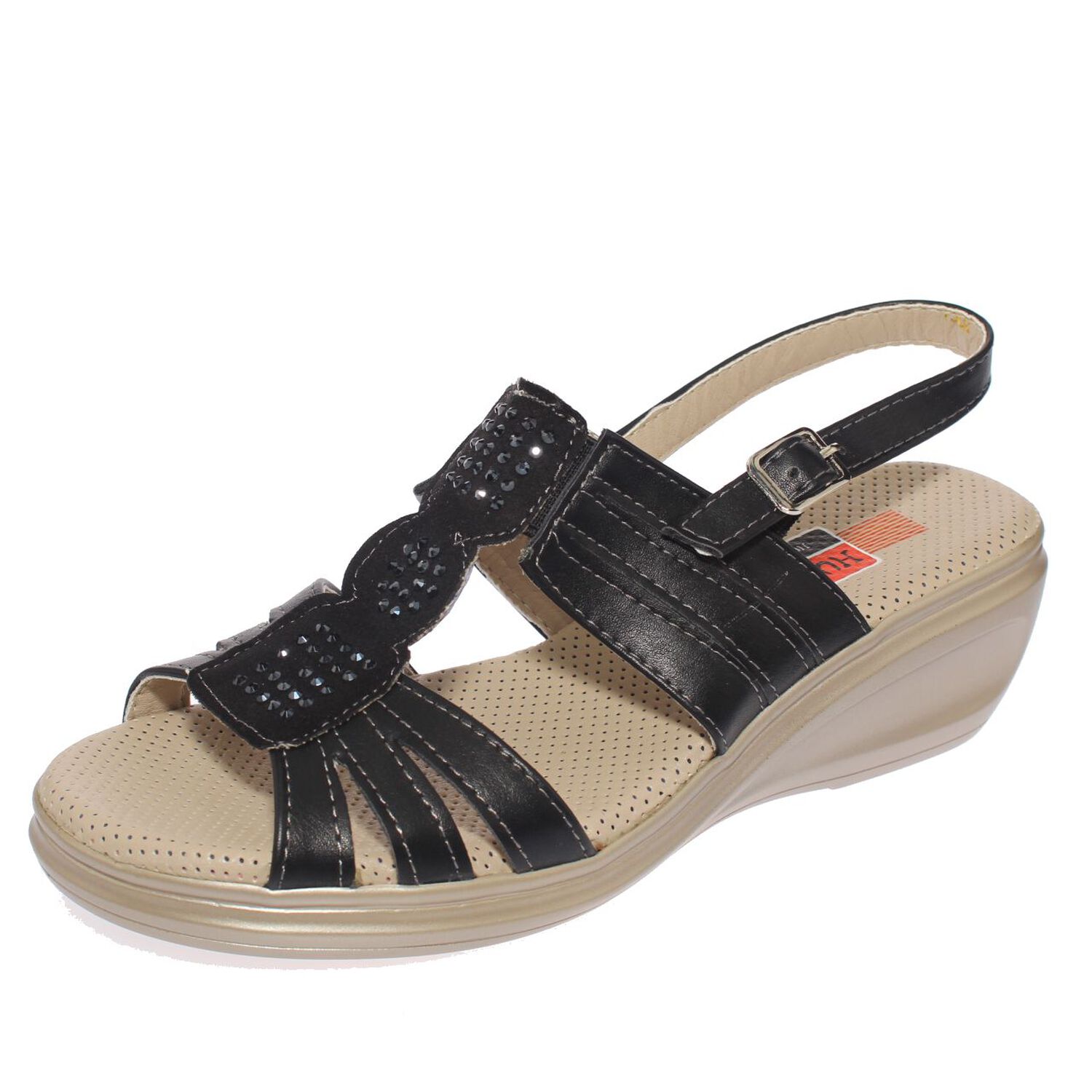 Sandalia Confort Negro Hualun Art: 51302black image number 0.0