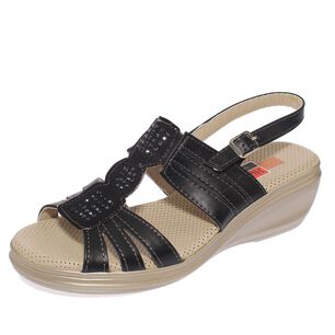 Sandalia Confort Negro Hualun Art: 51302black