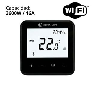 Termostato Inteligente Programable 3600w Wifi Negro Primaterm