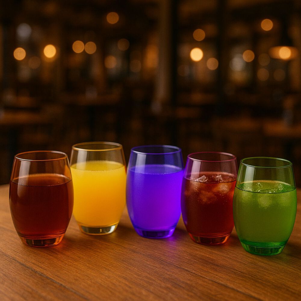 Set 24 Copas Vasos Vidrio Cristar Full Color Celebraciones image number 3.0