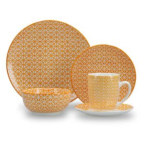 Juego De Vajilla Azhome Mustard / 30 Piezas