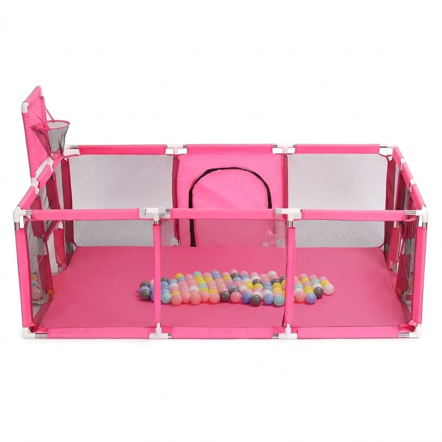 Corral Parque Infantil Beb&eacute; Plegable Con Canasta Malla 180cm image number 0.0