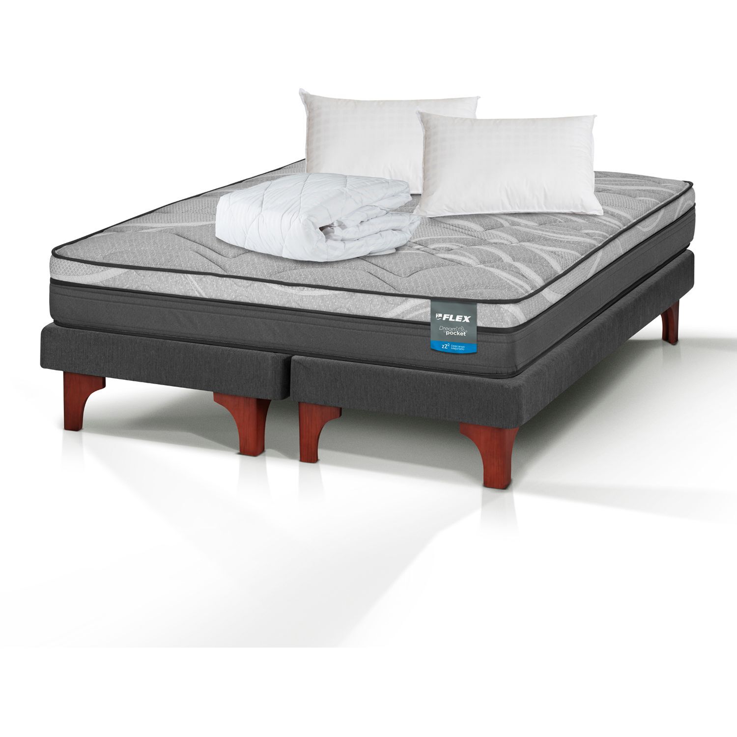 Cama Europea Flex Dream Pocket / 2 Plazas image number 2.0