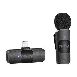 Boya Micr&oacute;fono Inal&aacute;mbrico 2.4ghz Lightning Ultra Compacto Y Portable