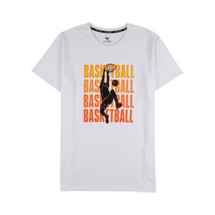 Polera Deportiva Estampada Manga Corta Cuello Redondo Hombre Wetland