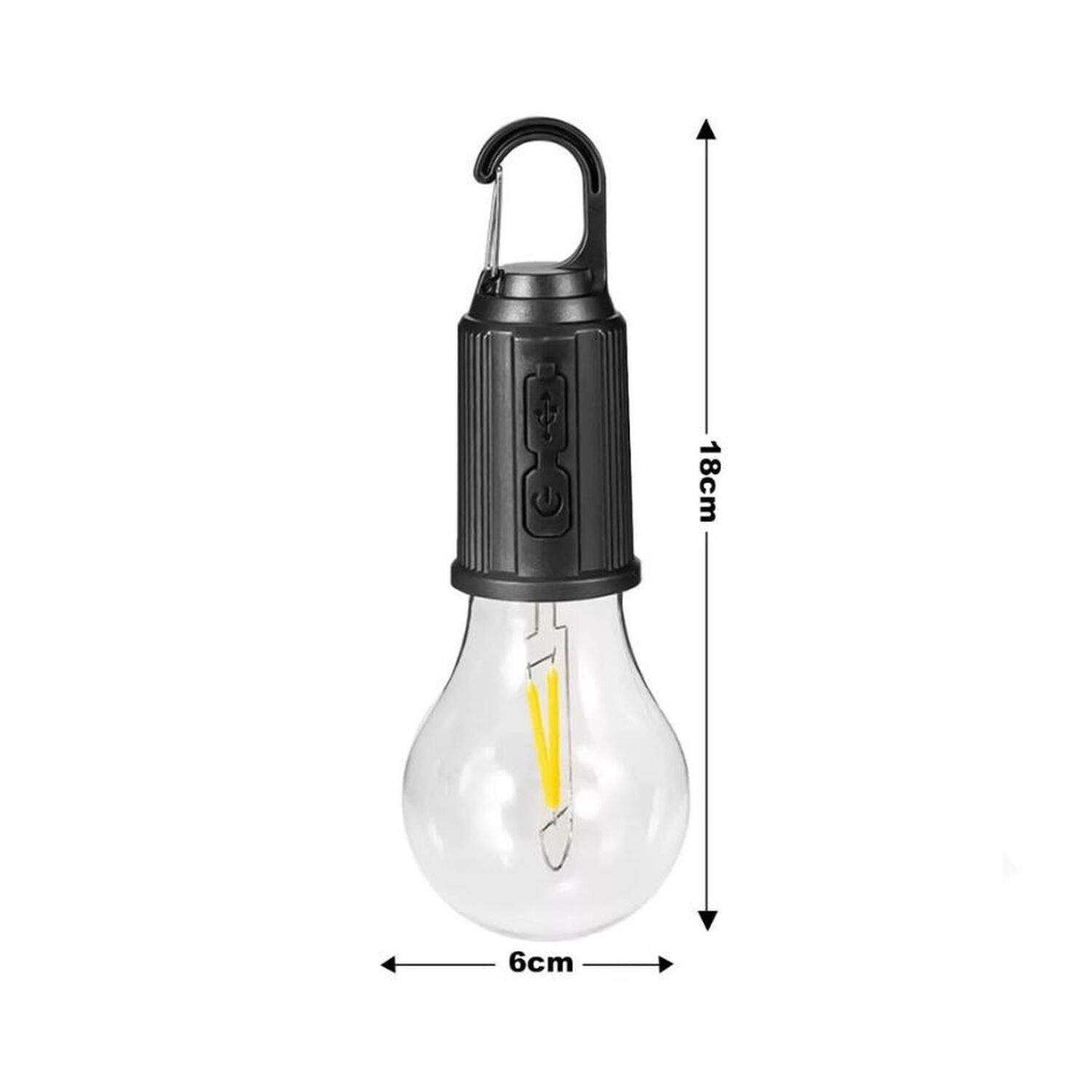 Pack 2 L&aacute;mpara Camping Port&aacute;til Led Recargable Usb Tipo C image number 3.0