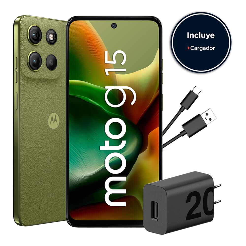 Smartphone Motorola Moto G15 / 128 GB / Verde / Liberado image number 1.0
