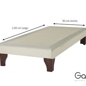 Base 1 Plaza 2,00 Con Respaldo Berna Bajo