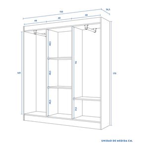 Clóset Cic Ladero / 6 Puertas