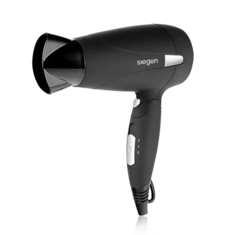 Secador De Pelo Siegen Lets Go Travel Negro Sg3012 1700watts image number 2.0