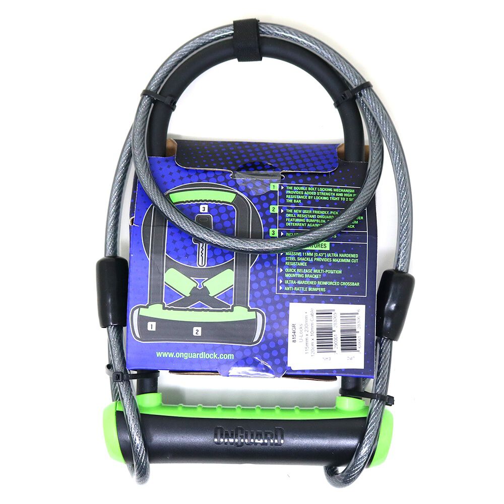 Candado Bicicleta Onguard U-lock Neon Con Cable image number 2.0