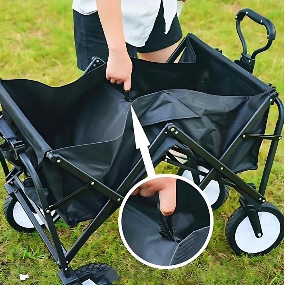 Carrito Plegable Compras Camping Multifuncional Resistente image number 4.0