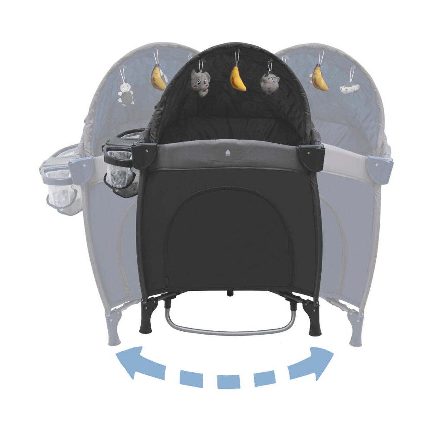 Cuna Pack And Play Bebesit Traveler Gris image number 1.0
