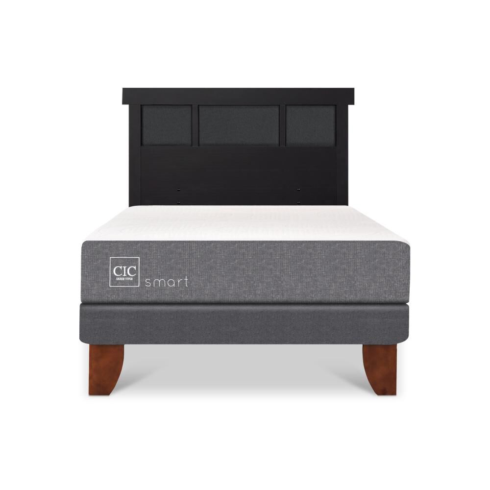 Cama Europea Cic Smart / 1.5 Plazas / Base Normal + Respaldo image number 0.0