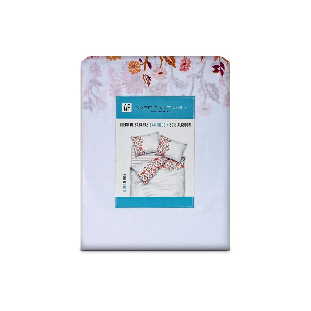 Juego De S&aacute;banas American Family Tropico / 2 Plazas / 144 Hilos image number 3.0