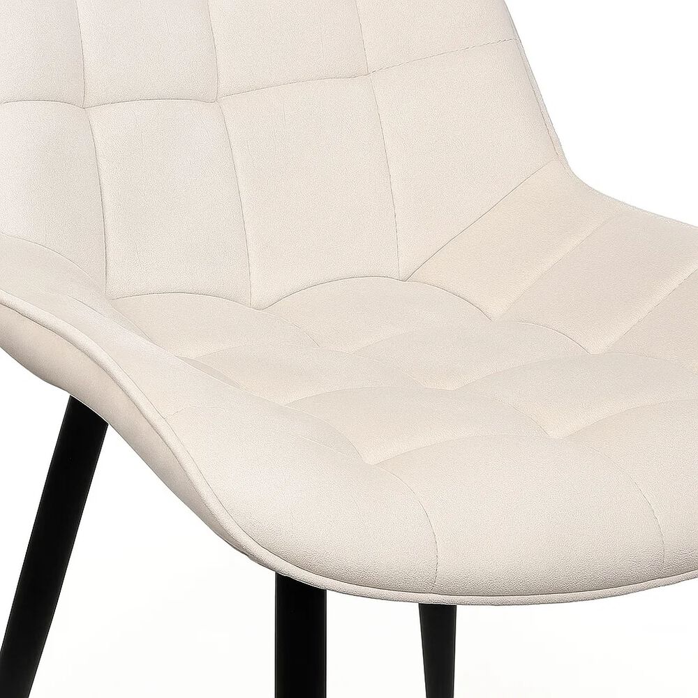 Pack De 4 Sillas De Comedor Macron Acolchada Terciopelo - Beige image number 5.0
