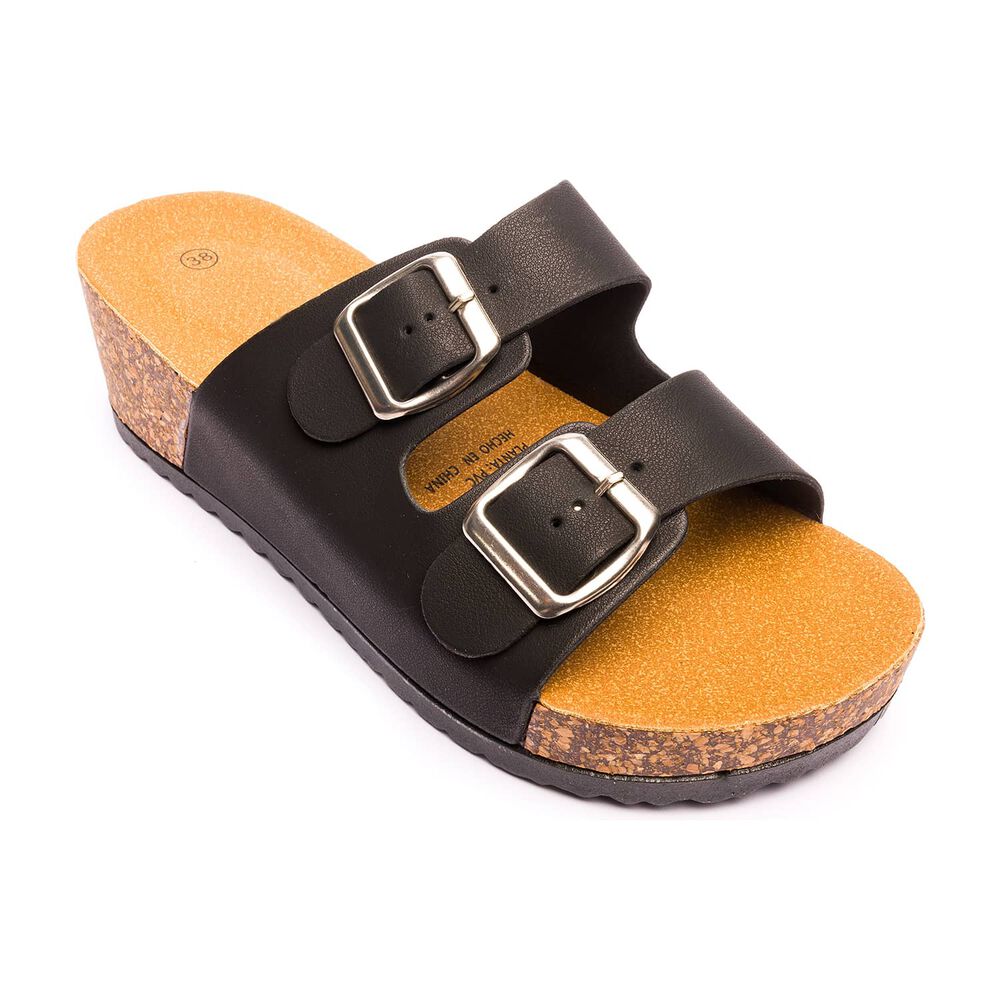 Sandalia Mujer Negro Cardenal Chancleta image number 2.0