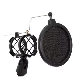 Kit De Grabacion Para Telefono Y Microfono Negro