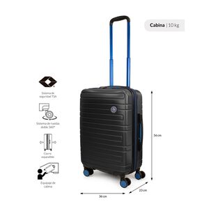 Pack 2 Maletas Cabina S 10k + L 23k Milan Negro Penguin