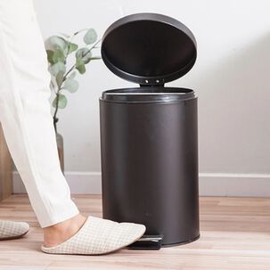 Papelera 8 Litros Elegante Con Pedal Basurero Oficina Baño