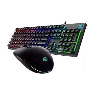 Kit Teclado Y Mouse Retroiluminado Gamer Modelo Hp Km300f