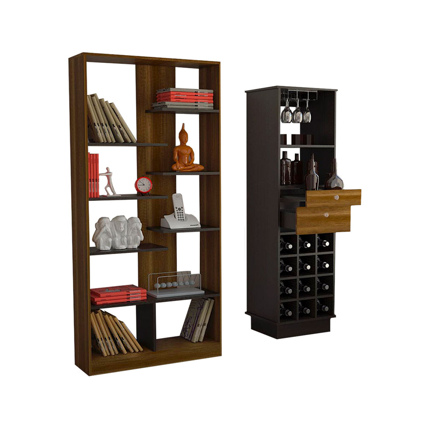 Combo Bar Casa Ideal Classic Color + Biblioteca Casa Ideal Classic Color image number 0.0