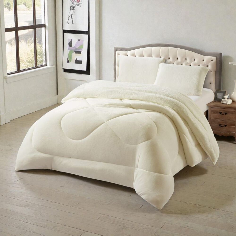 Plumon De Invierno Plush Liso Con Chiporro De 1.5 Plazas + 1 Funda Para Almohada Cip1.5p-12 image number 0.0