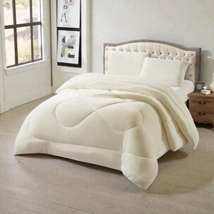 Plumon De Invierno Plush Liso Con Chiporro De 1.5 Plazas + 1 Funda Para Almohada Cip1.5p-12