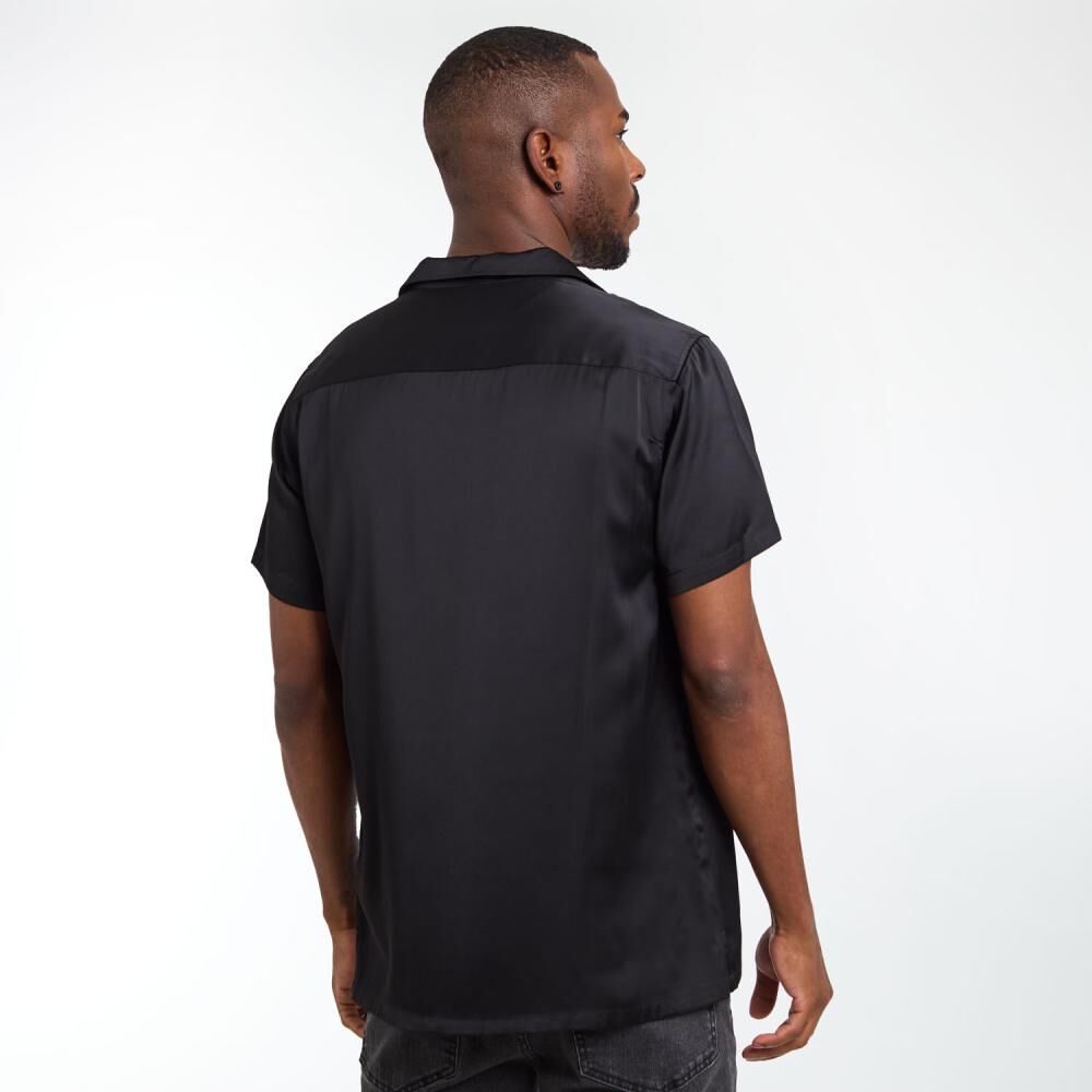 Camisa Lisa Slim Manga Corta Hombre Rolly Go image number 3.0