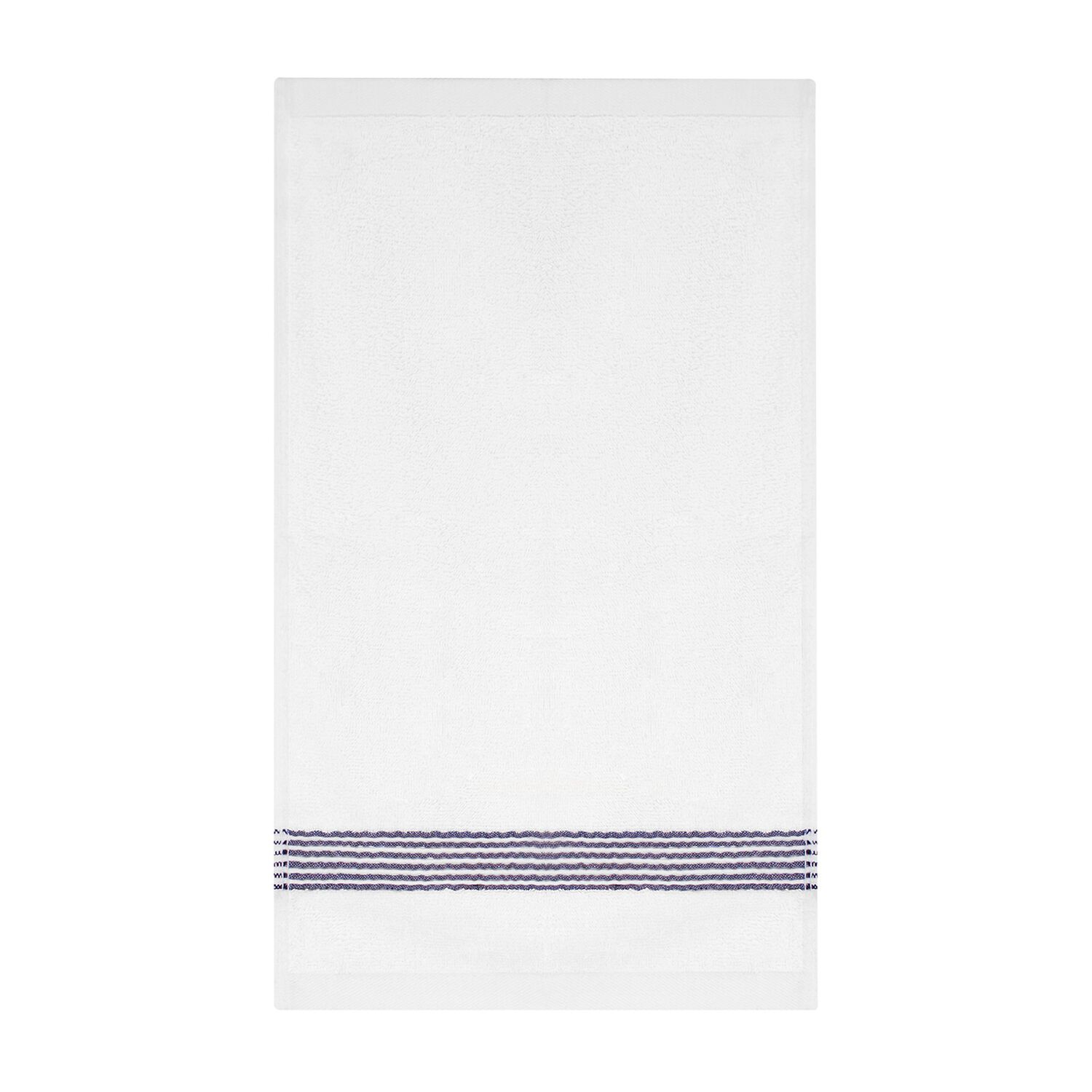 Toalla De Cara Mav Nautica 100% Algod&oacute;n Suave 30x50cm Blanca-azul Marino image number 4.0